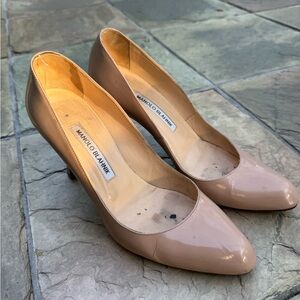 Manolo Blahnik Beige Heels